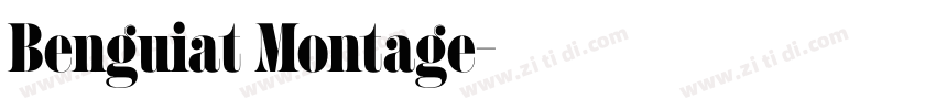 Benguiat Montage字体转换